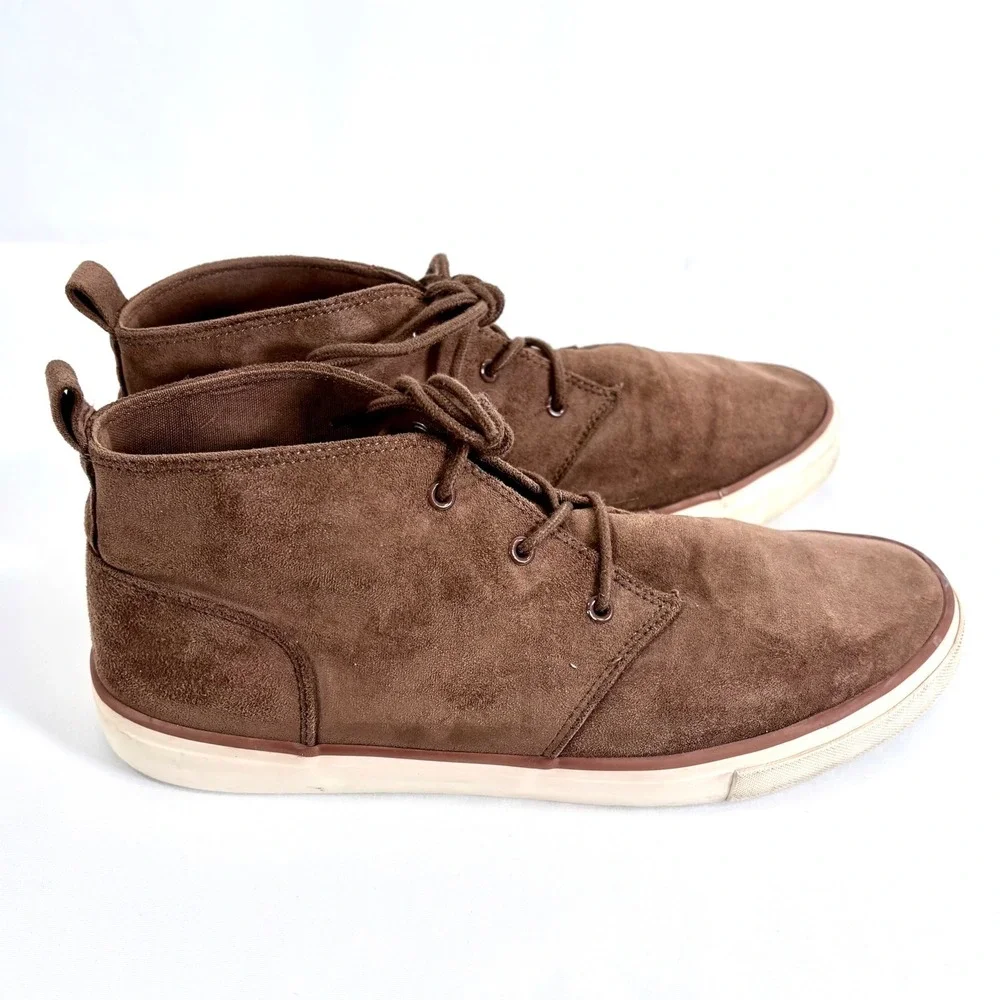 Banana Republic Mens Chukka Sneaker Deep Brown‎ Suede Lace Up Size 10.5